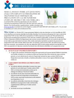 MISES &Agrave; JOUR ET FOIRE AUX QUESTIONS (FAQ) CONCERNANT LE PROGRAMME DE TRANSFERT &Eacute;LECTRONIQUE DE PRESTATIONS EN CAS DE PAND&Eacute;MIE (P-EBT) DU DISTRICT ...