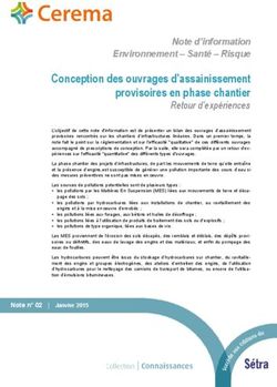 Conception des ouvrages d'assainissement provisoires en phase chantier