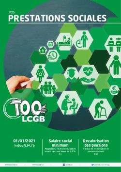 PRESTATIONS SOCIALES - LCGB