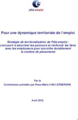 Pour une dynamique territoriale de l'emploi