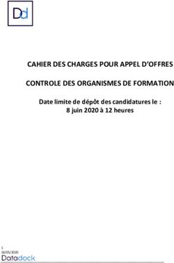 CAHIER DES CHARGES POUR APPEL D'OFFRES CONTROLE DES ORGANISMES DE FORMATION - Date limite de dépôt des candidatures le : 8 juin 2020 à 12 heures ...