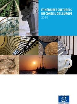 ITINÉRAIRES CULTURELS DU CONSEIL DE L'EUROPE 2019 - COE