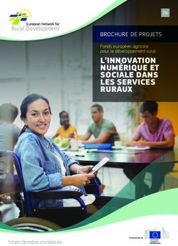 L'INNOVATION NUMÉRIQUE ET SOCIALE DANS LES SERVICES RURAUX - Fonds européen agricole pour le développement rural - ENRD