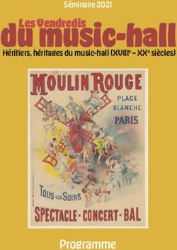 Du music-hall Séminaire 2021 Héritiers, héritages du music-hall (XVIIIe - XXe siècles) - MSH Paris Nord
