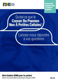Qu'est-ce que le Cancer Du Poumon Non À Petites Cellules? - Laissez-nous répondre - ESMO