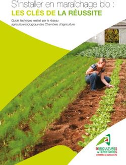 S'installer en maraîchage bio : LES CLÉS DE LA RÉUSSITE Guide technique réalisé par le réseau agriculture biologique des Chambres d'agriculture ...