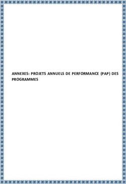ANNEXES: PROJETS ANNUELS DE PERFORMANCE (PAP) DES PROGRAMMES - Direction générale du Budget