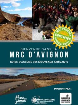MRC D'AVIGNON BIENVENUE DANS LA - GUIDE D'ACCUEIL DES NOUVEAUX ARRIVANTS - Vivre en Gaspésie