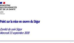 Point sur la mise en oeuvre du Ségur - Comité de suivi Ségur Mercredi 23 septembre 2020 - Syngof