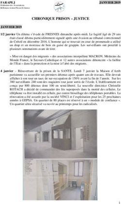 CHRONIQUE PRISON - JUSTICE - Farapej