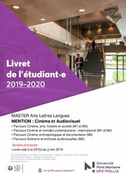 MASTER Arts Lettres Langues - Université Paris Nanterre