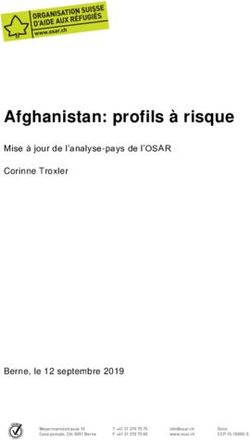 Afghanistan: profils à risque - Mise à jour de l'analyse-pays de l'OSAR Corinne Troxler - Berne, le 12 septembre 2019
