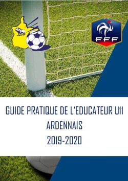 GUIDE PRATIQUE DE L'EDUCATEUR U11 ARDENNAIS 2019-2020
