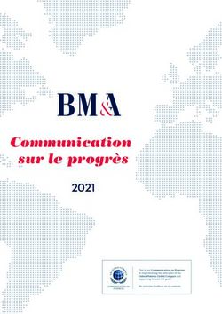 Communication sur le progr&egrave;s 2021 - BM&A