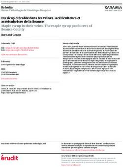 Du sirop d'érable dans les veines. Acériculteurs et acéricultrices de la Beauce Maple syrup in their veins. The maple syrup producers of Beauce ...