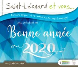 Saint-Léonard et vous - B ernard Hoguet et les membres du conseil muni ci p al - Saint-Léonard