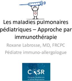 Les maladies pulmonaires p&eacute;diatriques - Approche par immunoth&eacute;rapie - Roxane Labrosse, MD, FRCPC P&eacute;diatre immuno-allergologue - Association ...