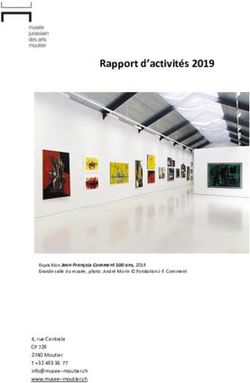 Rapport d'activités 2019 - Musée jurassien des Arts