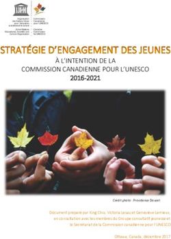 À L'INTENTION DE LA COMMISSION CANADIENNE POUR L'UNESCO