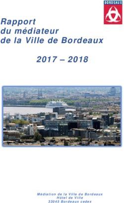 Rapport du médiateur de la Ville de Bordeaux 2017 2018 - Médiation de la Ville de Bordeaux Hôtel de Ville 33045 Bordeaux cedex - Mairie de Bordeaux