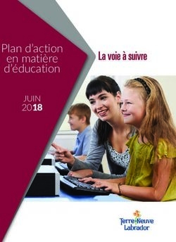 Plan d'action en matière d'éducation - 2018 JUIN - Department of Education and ...