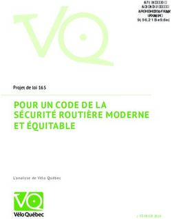 POUR UN CODE DE LA SÉCURITÉ ROUTIÈRE MODERNE ET ÉQUITABLE - Projet de loi 165 VERSION RÉVISÉE