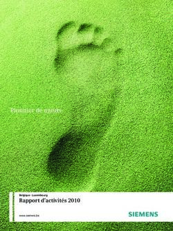 Pionnier de nature - Rapport d'activités 2010 - Siemens