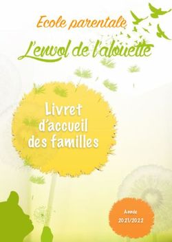 Ecole parentale - Livret d'accueil des familles - Année 2021/2022 - Ecole ...