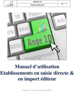 Manuel d'utilisation Etablissements en saisie directe & en import éditeur - DDEC 64