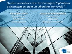 Quelles innovations dans les montages d'op&eacute;rations d'am&eacute;nagement pour un urbanisme renouvel&eacute; ? - Christophe CANU - IEIF
