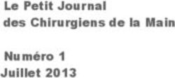 Le Petit Journal des Chirurgiens de la Main Numéro 1 Juillet 2013