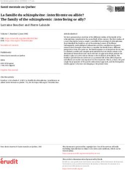 La famille du schizophr&egrave;ne : interf&eacute;rente ou alli&eacute;e? The family of the schizophrenic : interfering or ally? - &Eacute;rudit