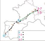 Suivi Argos de pigeons ramiers hivernant dans le sud-ouest de la France et la péninsule Ibérique