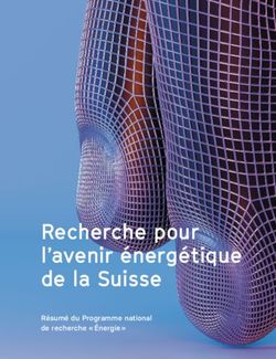 Recherche pour l'avenir énergétique de la Suisse - Résumé du Programme national de recherche " Énergie " - Accueil