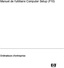 Manuel de l'utilitaire Computer Setup (F10) - Ordinateurs d'entreprise