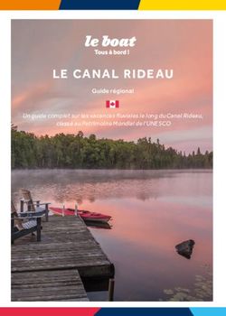 LE CANAL RIDEAU Guide régional - Un guide complet sur les vacances fluviales le long du Canal Rideau, 5-continents.ca