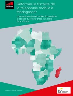 Réformer la fiscalité de la téléphonie mobile à Madagascar - pour maximiser les retombées économiques et sociales du secteur grâce à un cadre ...