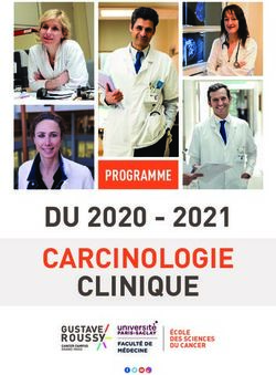 DU 2020 - 2021 CARCINOLOGIE CLINIQUE - PROGRAMME