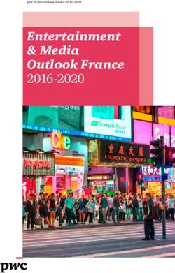 ENTERTAINMENT & MEDIA OUTLOOK FRANCE 2016-2020 - PWC