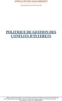 POLITIQUE DE GESTION DES CONFLITS D'INTERETS