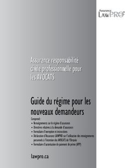 Guide du régime pour les nouveaux demandeurs - Assurance responsabilité civile professionnelle pour les AVOCATS - LAWPRO