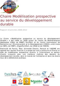 Chaire Modélisation prospective au service du développement durable