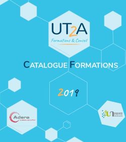 2019 CATALOGUE FORMATIONS - UT2A Formations & Conseil