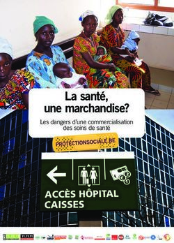 La santé, une marchandise? - Les dangers d'une commercialisation des soins de santé - CNCD-11.11.11