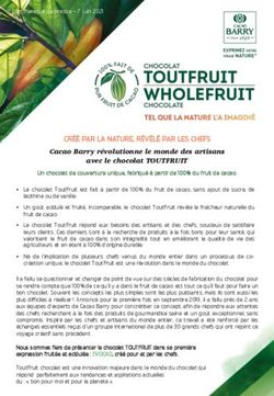 CRÉÉ PAR LA NATURE, RÉVÉLÉ PAR LES CHEFS - Cacao Barry révolutionne le monde des artisans avec le chocolat TOUTFRUIT