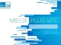 MIEUX PLUS VITE PRÉSENTATION DE L'ÉVÈNEMENT - ITU TELECOM WORLD 2019