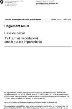 Règlement 69-03 Base de calcul TVA sur les importations (impôt sur les importations)