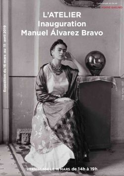 L'ATELIER Inauguration Manuel &Aacute;lvarez Bravo - VERNISSAGE LE 16 MARS de 14h &agrave; 19h - GALERIE AGATHE GAILLARD - Galerie ...