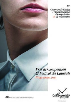 Prix de Composition & Festival des Laur&eacute;ats - Programme 2015 - Concours de Gen&egrave;ve Prix international d' interpr&eacute;tation & de composition - Concours ...
