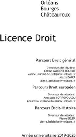 Licence Droit - Université d'Orléans